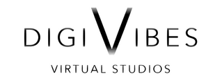 DigiVibes logo with large "V"